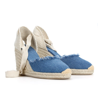 9cm Denim Sandals Espadrilles