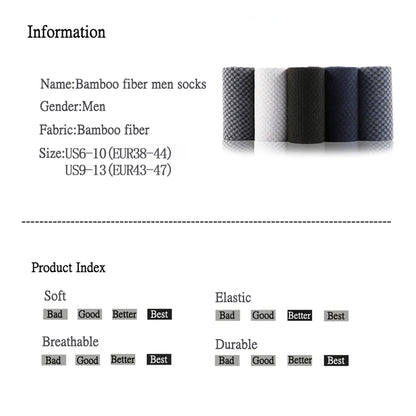 Men’s Bamboo Fiber Compression Socks 10 Pairs