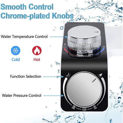 Dual Nozzle Bidet Toilet Seat Attachment