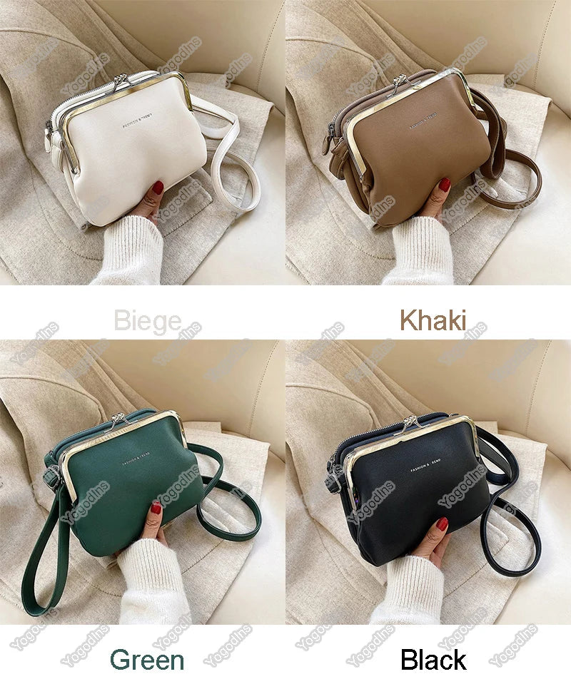 Vintage Leather Crossbody Handbag