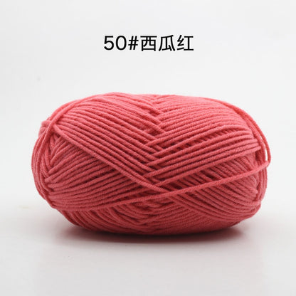 50g/Set 4ply Milk Cotton Knitting Wool Yarn