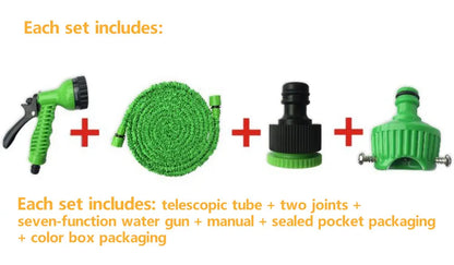 Expandable Garden Hose with Spray Gun