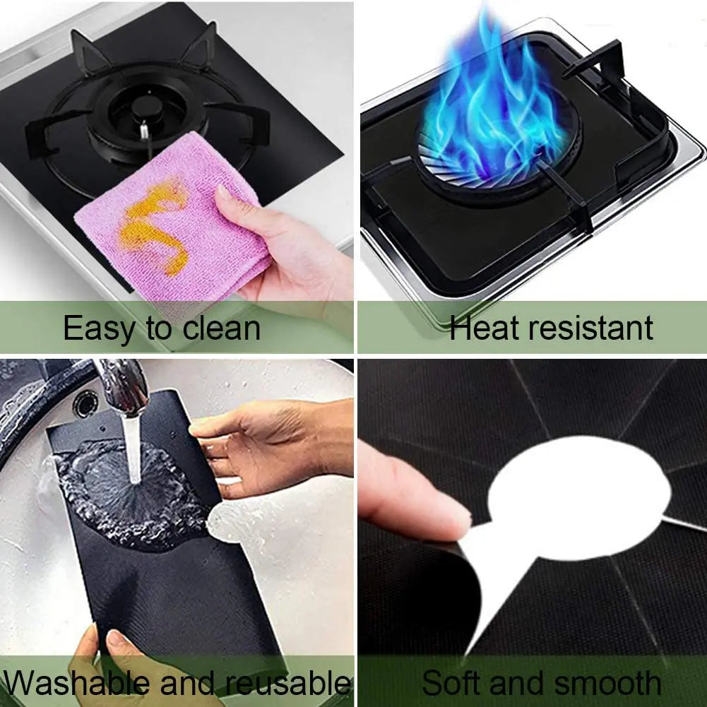 Reusable Gas Stove Burner Protector Covers