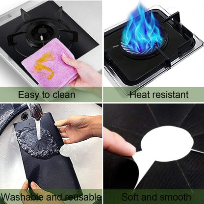 Reusable Gas Stove Burner Protector Covers