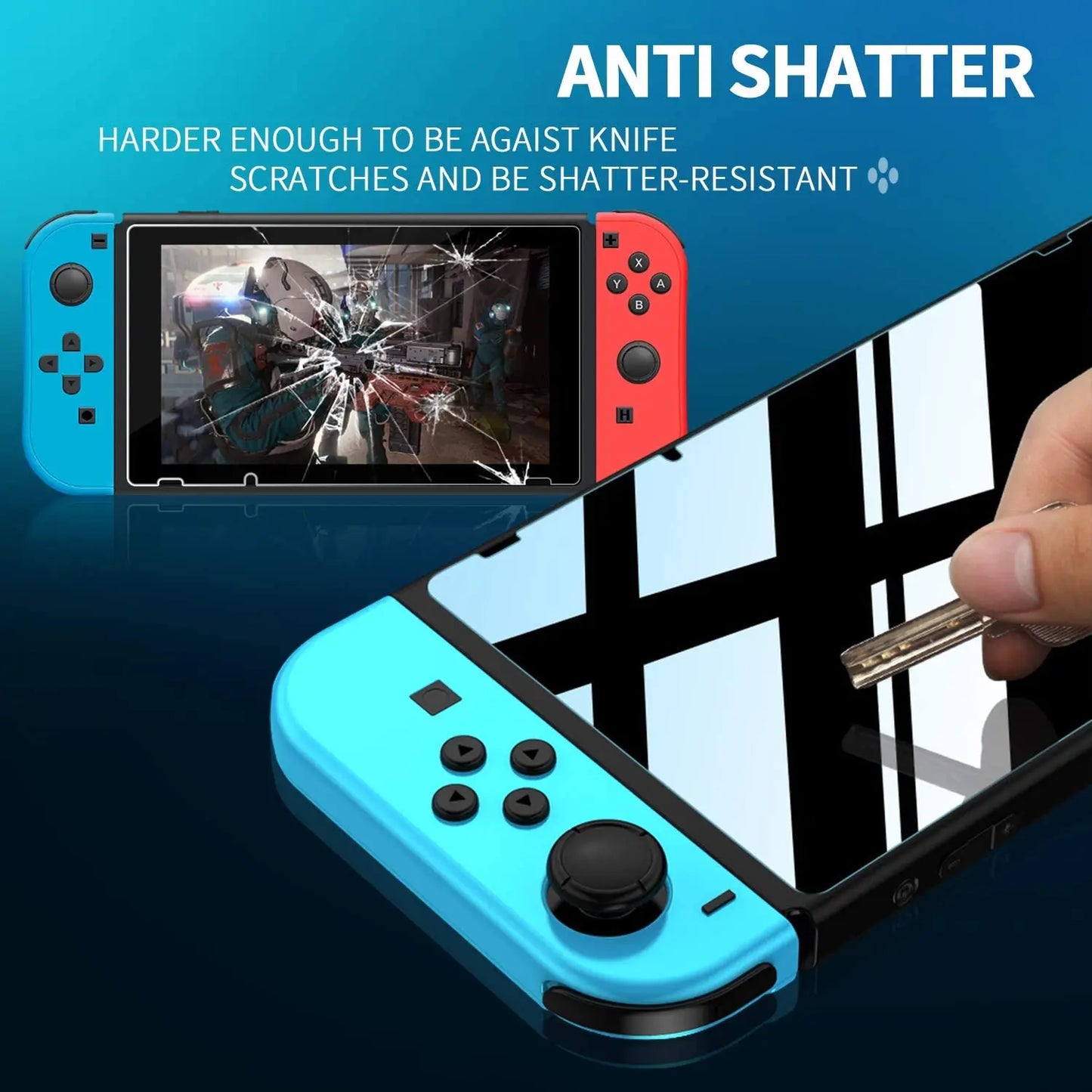 Tempered Glass Screen Protector for Nintendo Switch