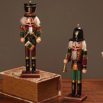 Wooden Nutcracker Soldier Figurines Ornaments