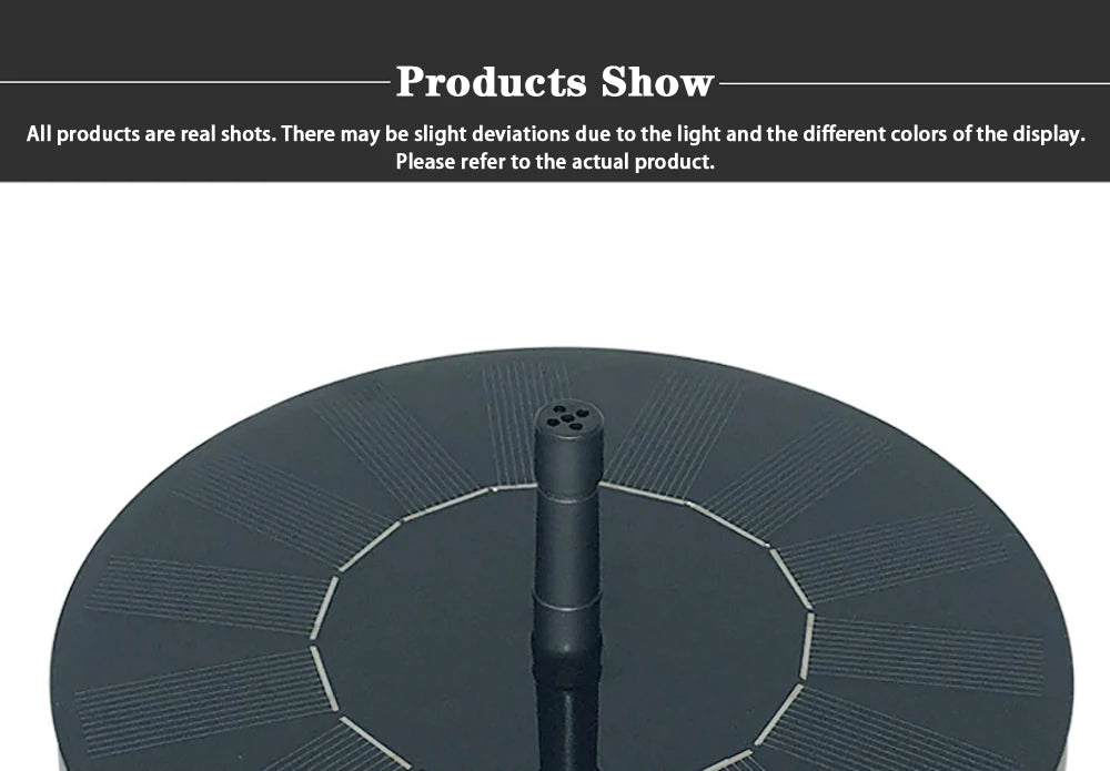 Solar Floating Water Fountain