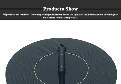 Solar Floating Water Fountain