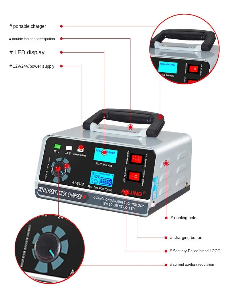 Smart Pulse Battery Charger 12V/24V