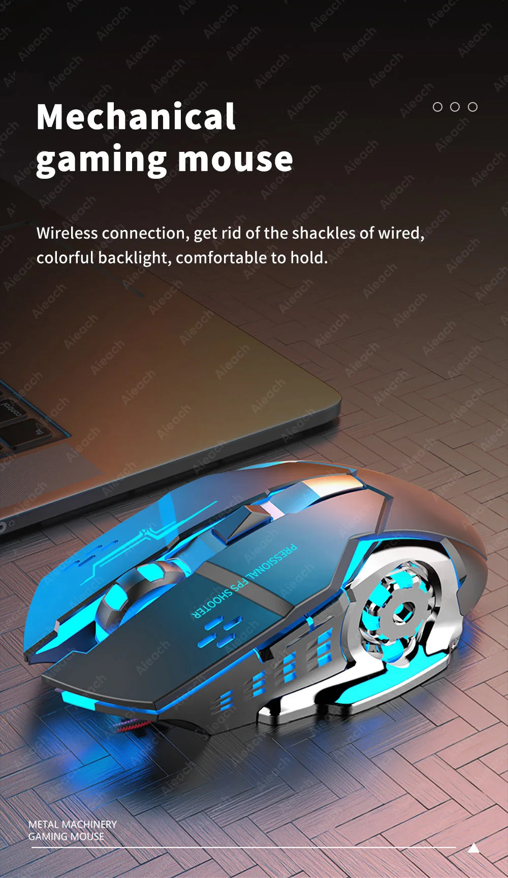 Dual-Mode Wireless RGB Computer Mouse