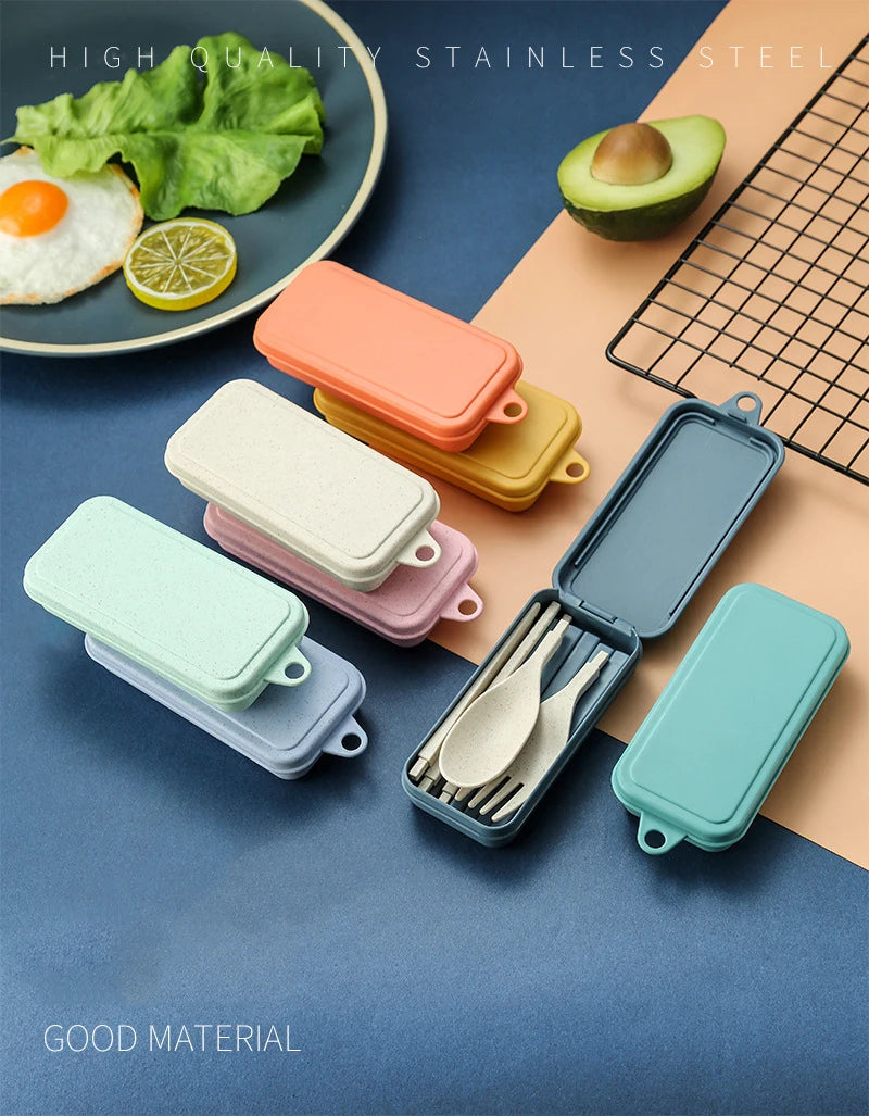 Portable Wheat Straw Cutlery Set
