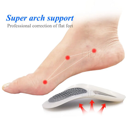 1Set Flatfoot Massage Orthotics insoles Cubitus Varus Orthopedic Feet Care Flatfoot Correction Arch Support Orthopedic Cushion