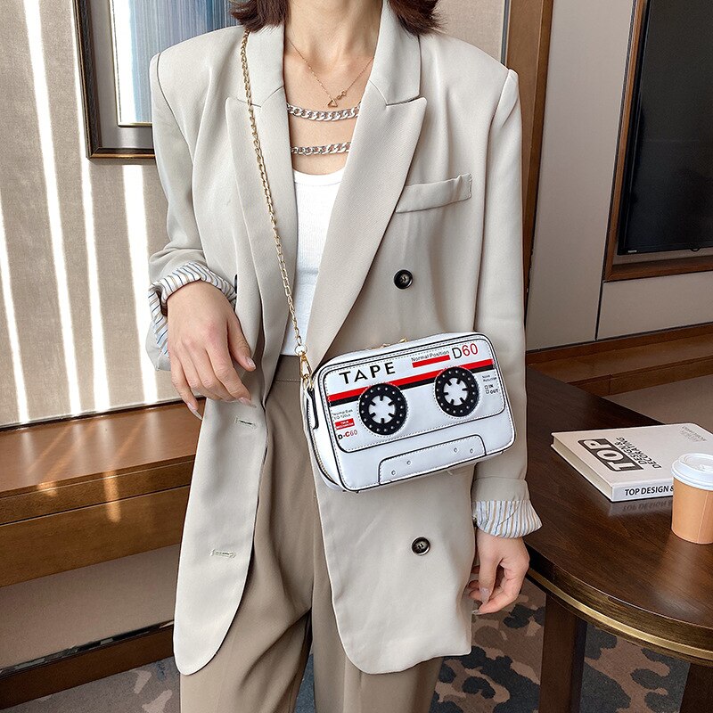 Cartoon Tape Shape Crossbody Bag