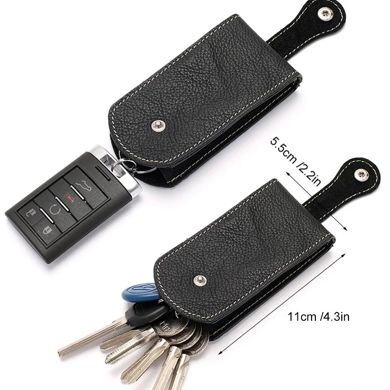 Genuine Leather Keychain Smart Key Holder