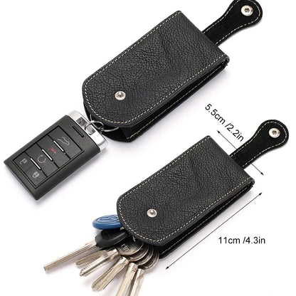 Genuine Leather Keychain Smart Key Holder