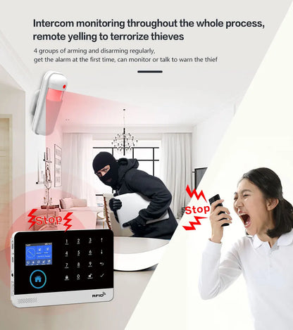 Wireless Security System with Sensors & App Control