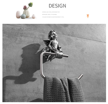 Bronze Classic Angel Towel Ring