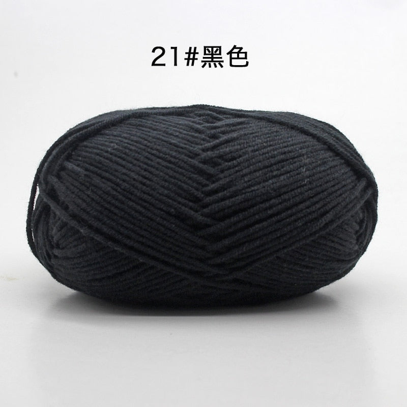 50g/Set 4ply Milk Cotton Knitting Wool Yarn