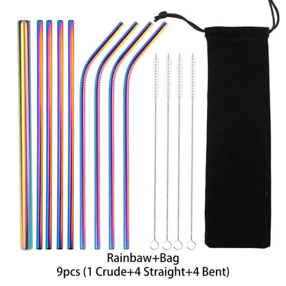 Metal Reusable 304 Stainless Steel Straws