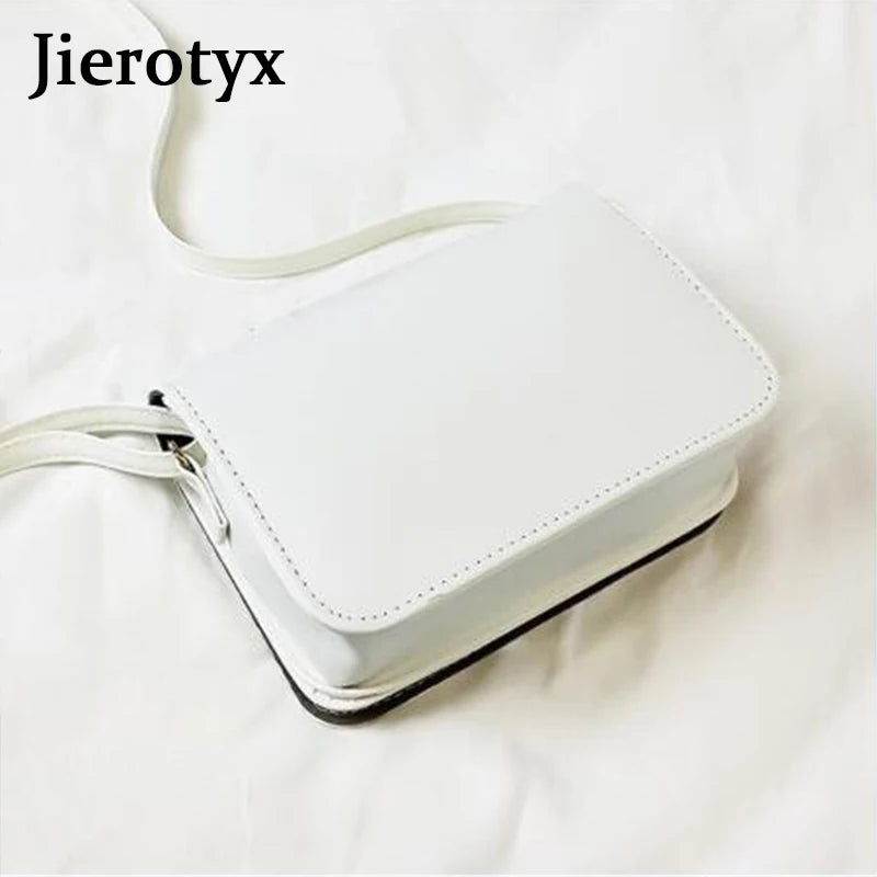 Letter Print PU Leather Crossbody Bag