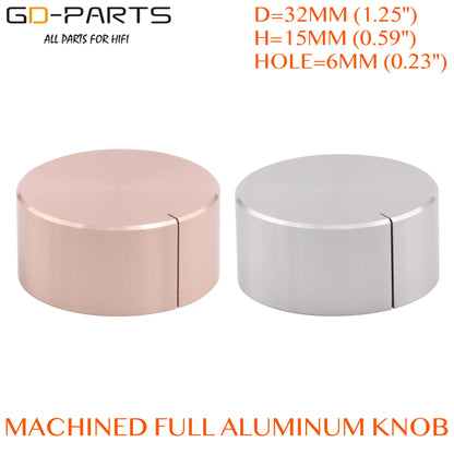 Solid Aluminum Volume Control Knob for Hi-Fi Audio Equipment