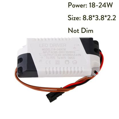 1-3W 4-5W 4-7W 8-12W 18-24W 300mA Power Supply Light Transformer LED