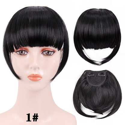 Leeons Short Synthetic Bangs Heat Resistant Hairpieces