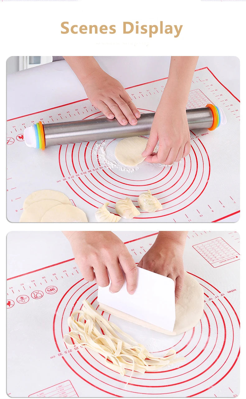 Fiberglass Silicone Baking Mat with Measurement Guide