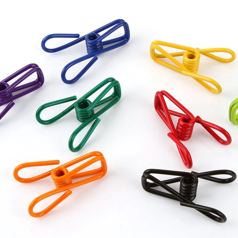 Multipurpose Stainless Steel Clips for Clothes & Storage