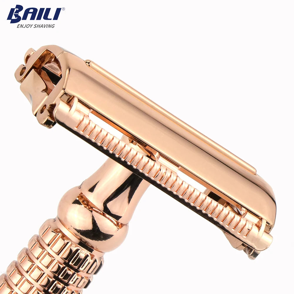 Rose Gold Butterfly Safety Razor