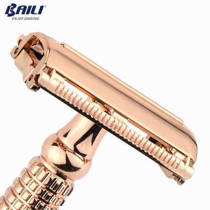 Rose Gold Butterfly Safety Razor