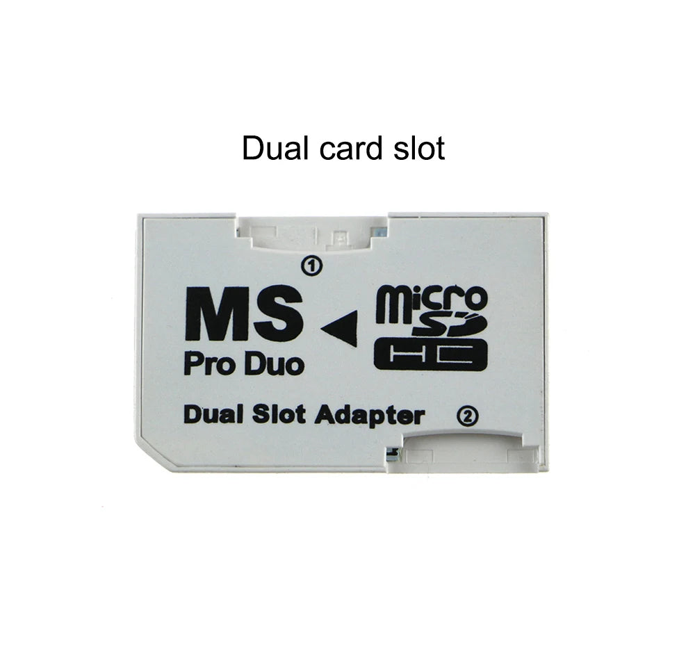 YuXi Memory Card Adapter Micro SD for PSP 2 Slots