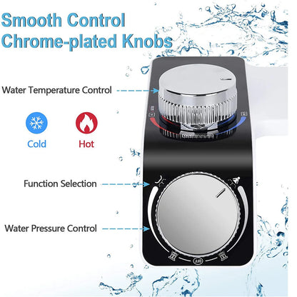 Dual Nozzle Bidet Toilet Seat Attachment