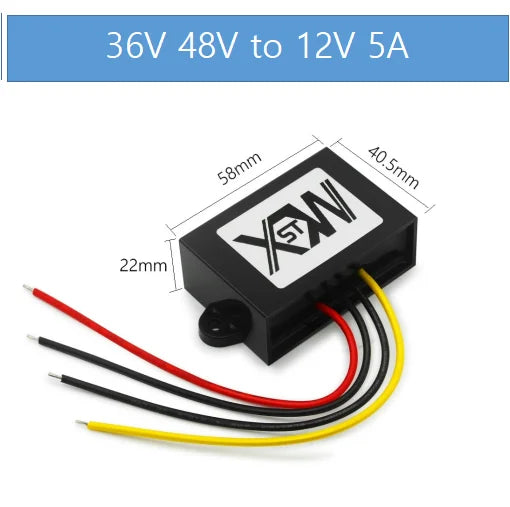 XWST DC 36V/48V to 12V Step-Down Buck Converter