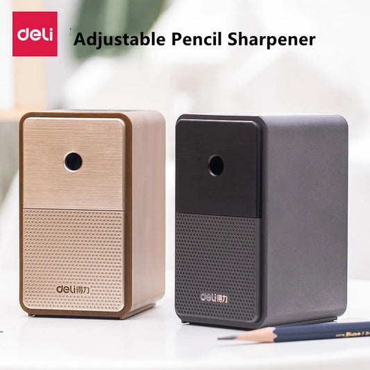DELI Adjustable Hand Crank Pencil Sharpener