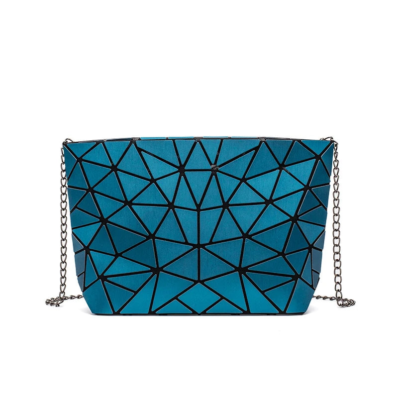 Geometric Chain Crossbody Shoulder Bag