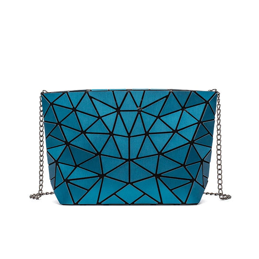 Geometric Chain Crossbody Shoulder Bag