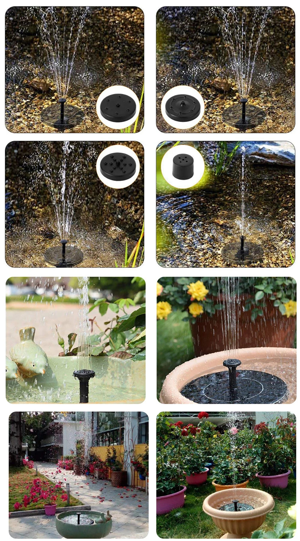 Solar Floating Water Fountain