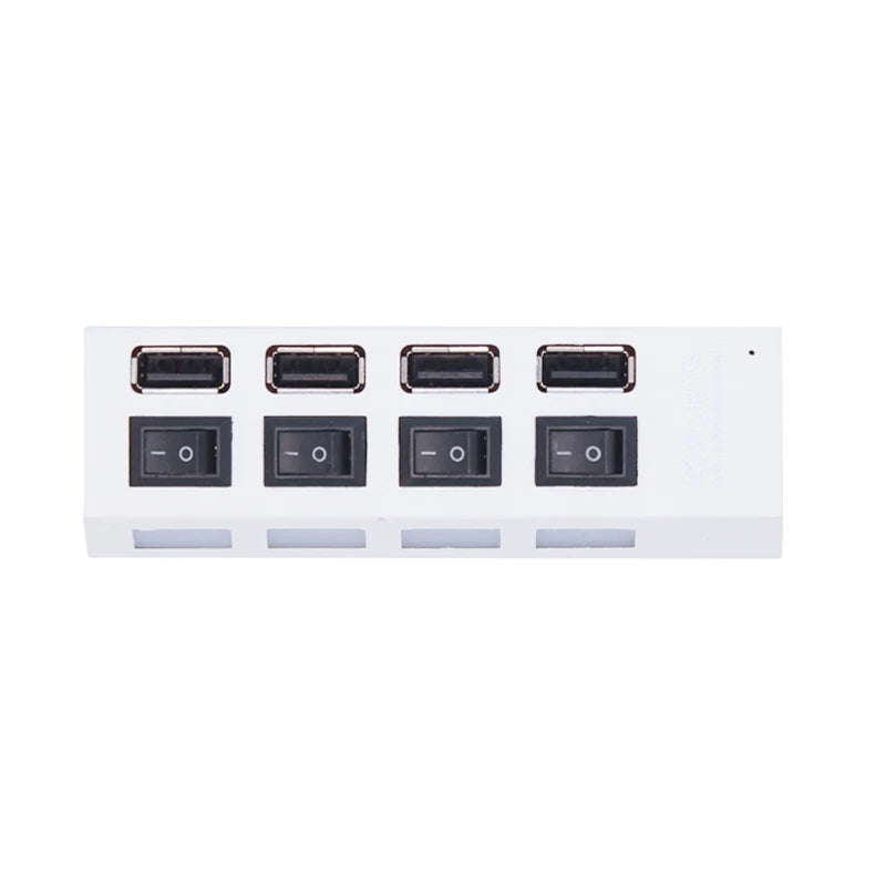 USB 2.0 Hub 4/7 Port Multi USB Splitter with Switch