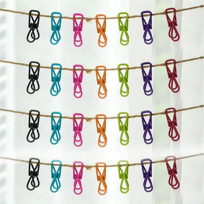 Multipurpose Stainless Steel Clips for Clothes & Storage