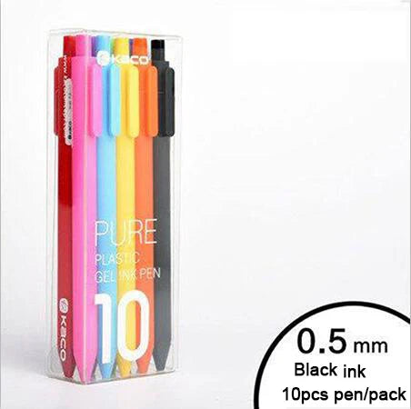 Kaco 10pcs 0.5mm Gel Pen Set