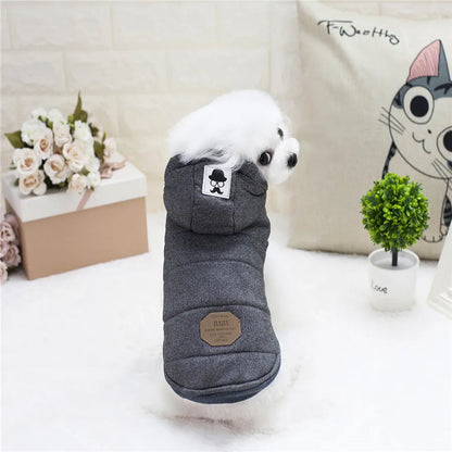 Warm Cotton Winter Dog Jacket Hoodie