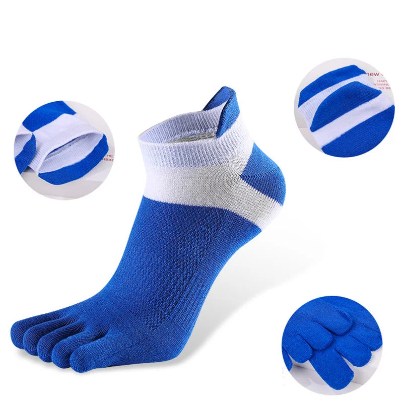 Men’s Cotton Five-Toe Socks 5 Pairs
