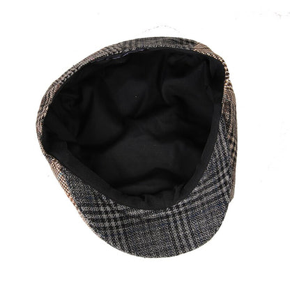 Wool Stitching Flat Cap