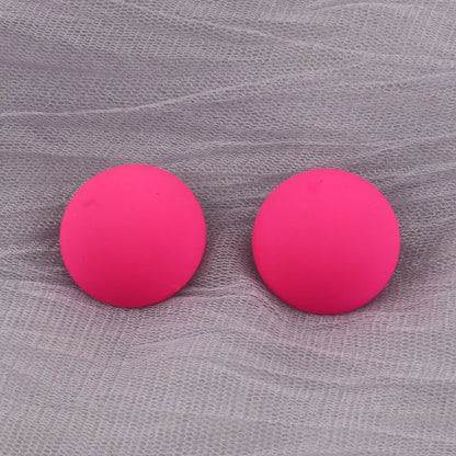 Geometry Neon Round Square Acrylic Earrings