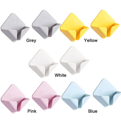 2Pcs Storage Holders Racks Wall Hanging Hook