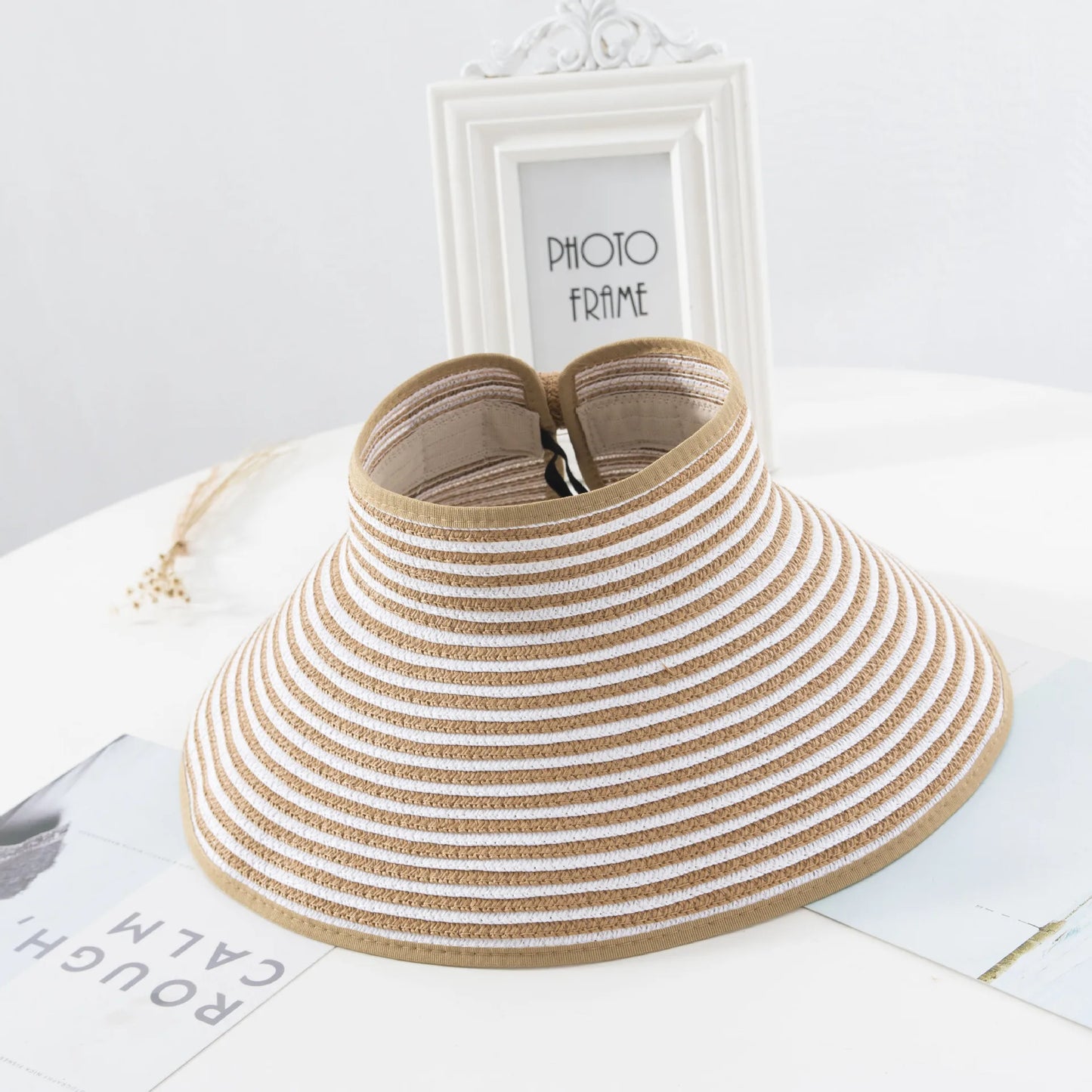 LaMaxPa Large Brim Hat Straw