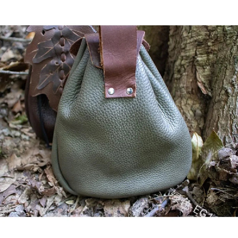 Medieval Leaf Belt Waist Pouch