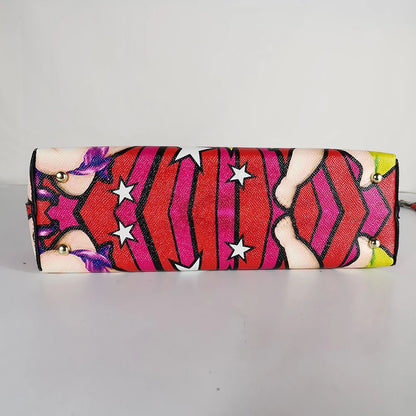 Italian-Inspired Printed PU Leather Tote Bag