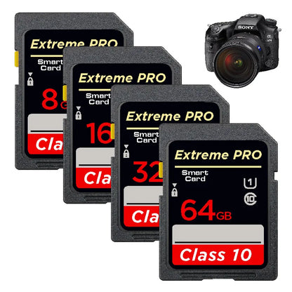 Class 10 UHS-I SDXC Camera Memory Card – A1 V10 Storage Card
